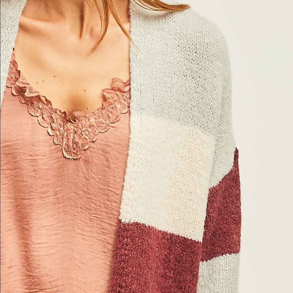 🆕 JOY // Striped Colorful Cardigan - Picture 5 of 5